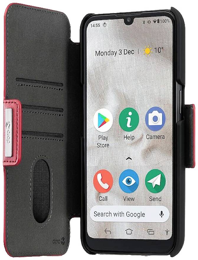 Image of doro Wallet Case Case Doro 8100 Red 380264