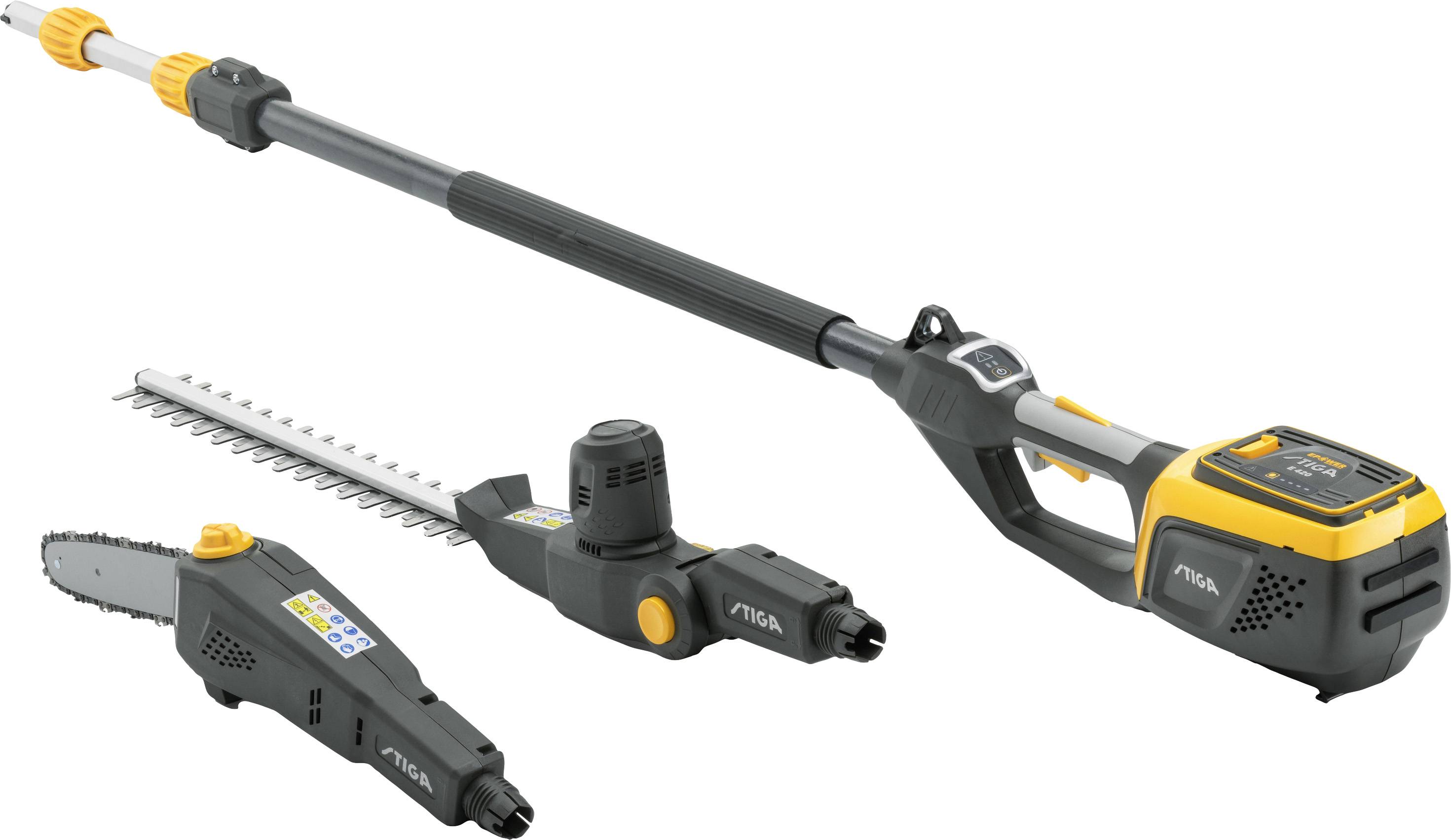 STIGA 278720008/ST3 MT 500e Rechargeable battery Hedge trimmer, Debrancher, Telescopic handle w/o battery, w/o charger 3-1