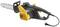 Electric chainsaw with black and yellow casing, suitable for light to medium cutting tasks in the garden.