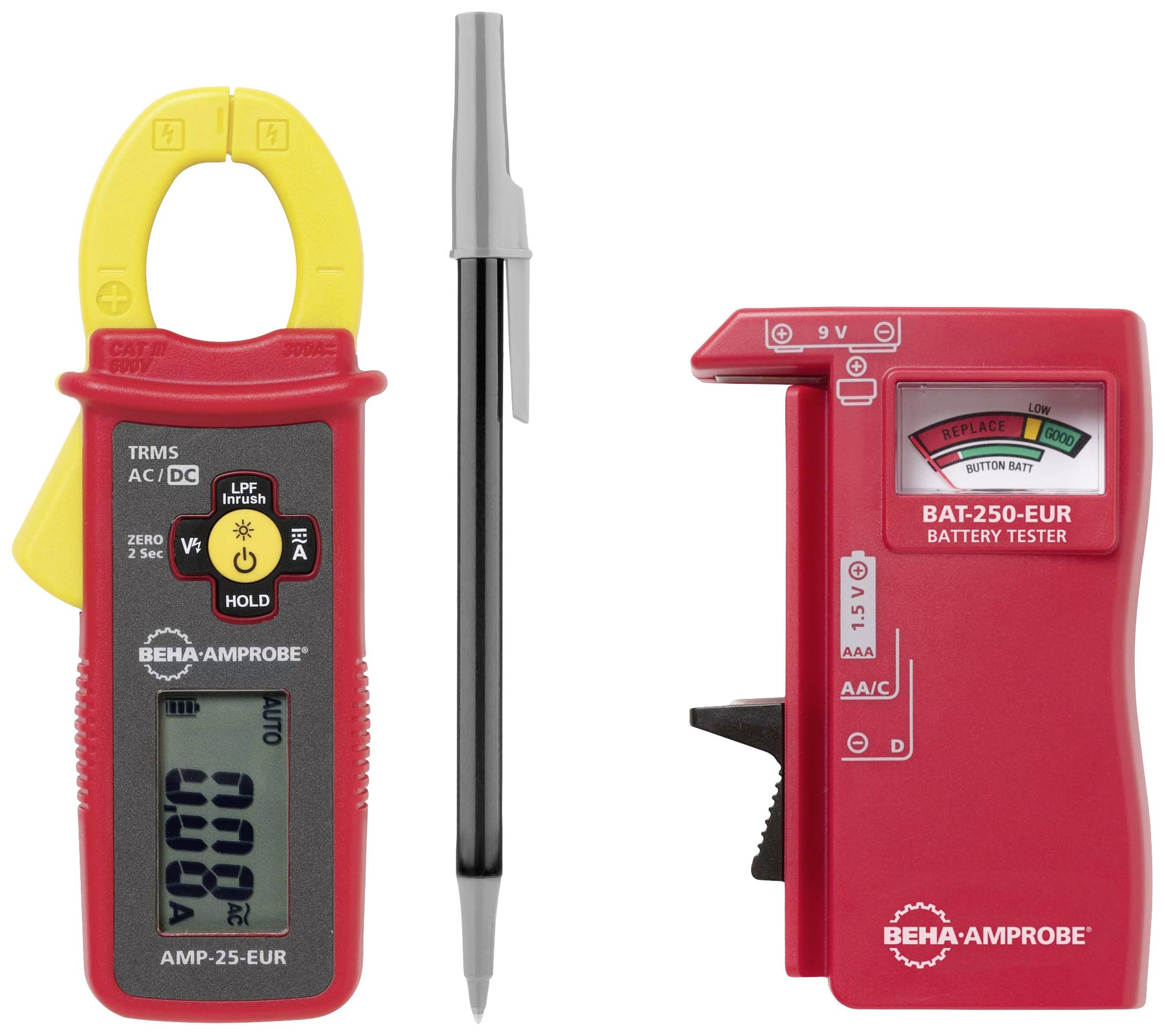 Beha Amprobe Fluke AMP-25 KIT Clamp meter Digital CAT III 600 V Display (counts): 6000
