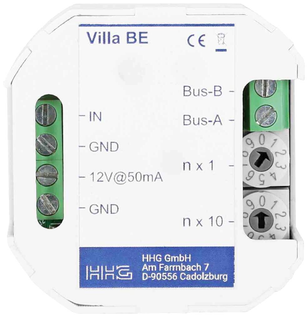 HHG Villa BE Door intercom accessories Two-wire Bus terminal module White