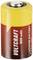 Lithium battery 3V, brand 'Voltcraft', 800 mAh, CR2 size, yellow-brown gradient, positive and negative terminals visible.