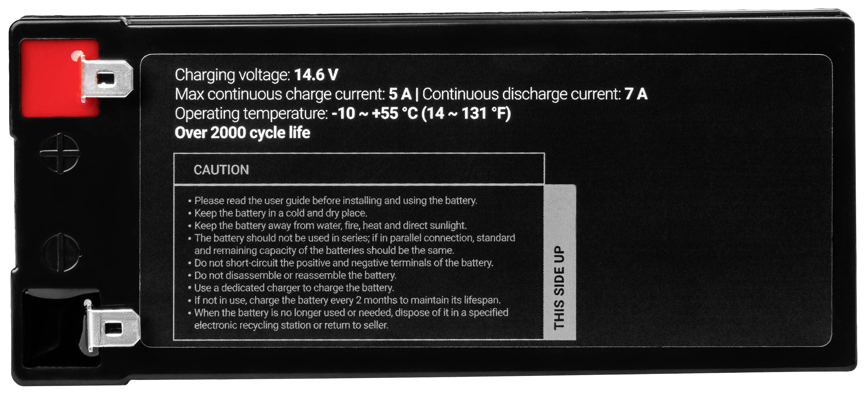 Green Cell Non-standard battery (rechargeable) LiFePo PP3 Blade terminal LiFePO4 12.8 V 7 Ah 1 pc(s)-2