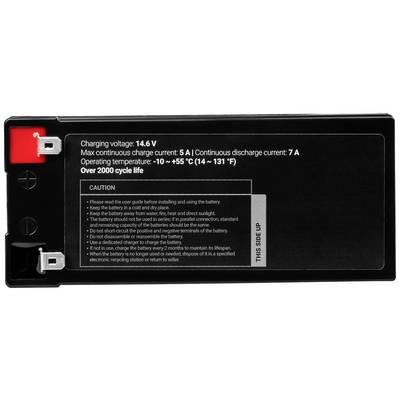 Green Cell Non-standard battery (rechargeable) LiFePo PP3 Blade terminal LiFePO4 12.8 V 7 Ah-2