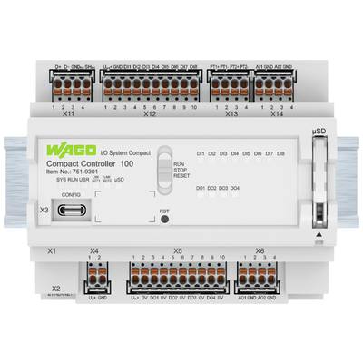 Controlador Compacto 100 8Di 4Do 2Ai 2Ni1KPt1K 1Rs485 2 X Ethernet Sd 751-9301 - 751-9301