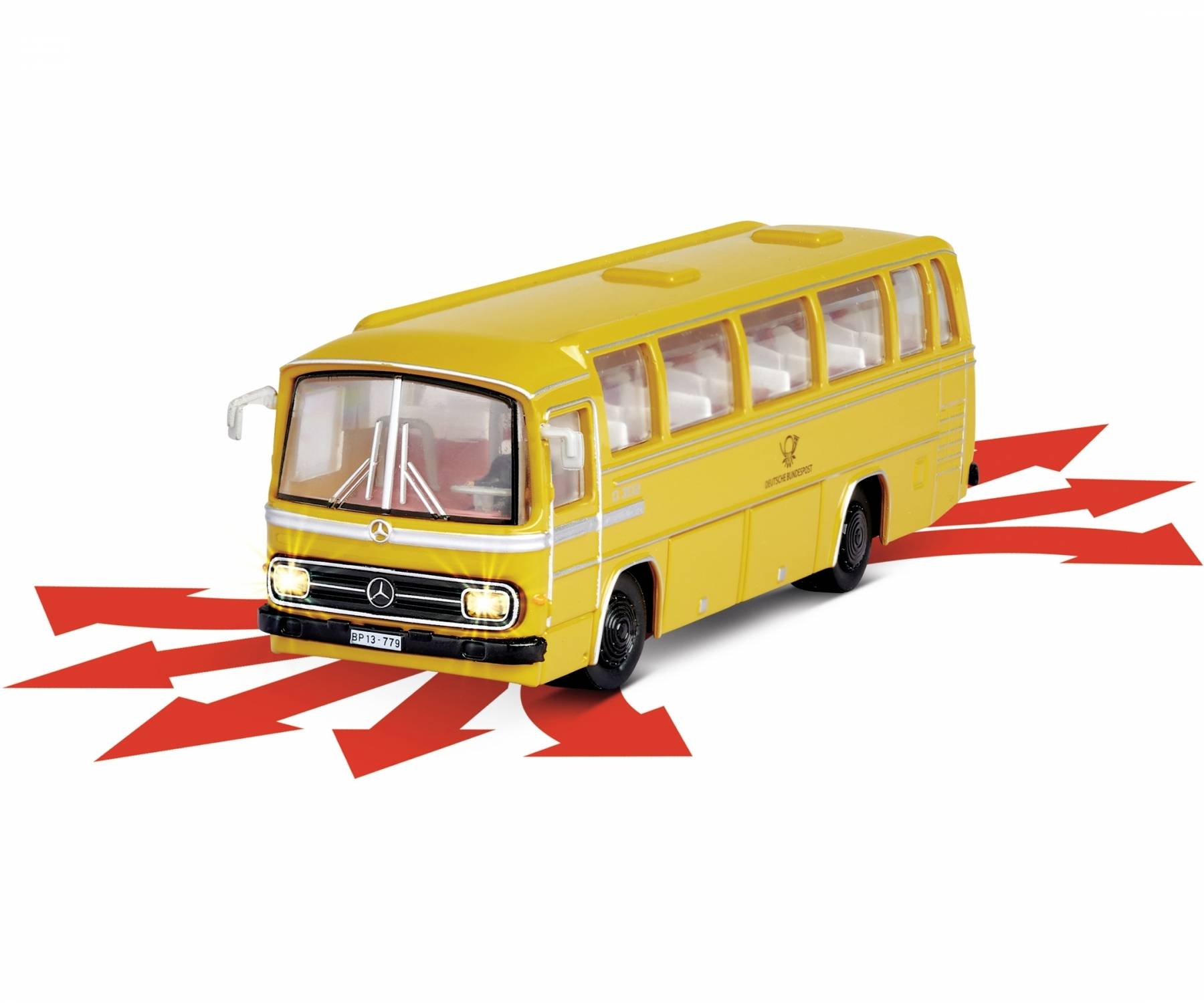 Carson RC Sport 504142 MB Bus O 302 Deutsche Post 1:87 RC model car Incl. batteries and charger-10
