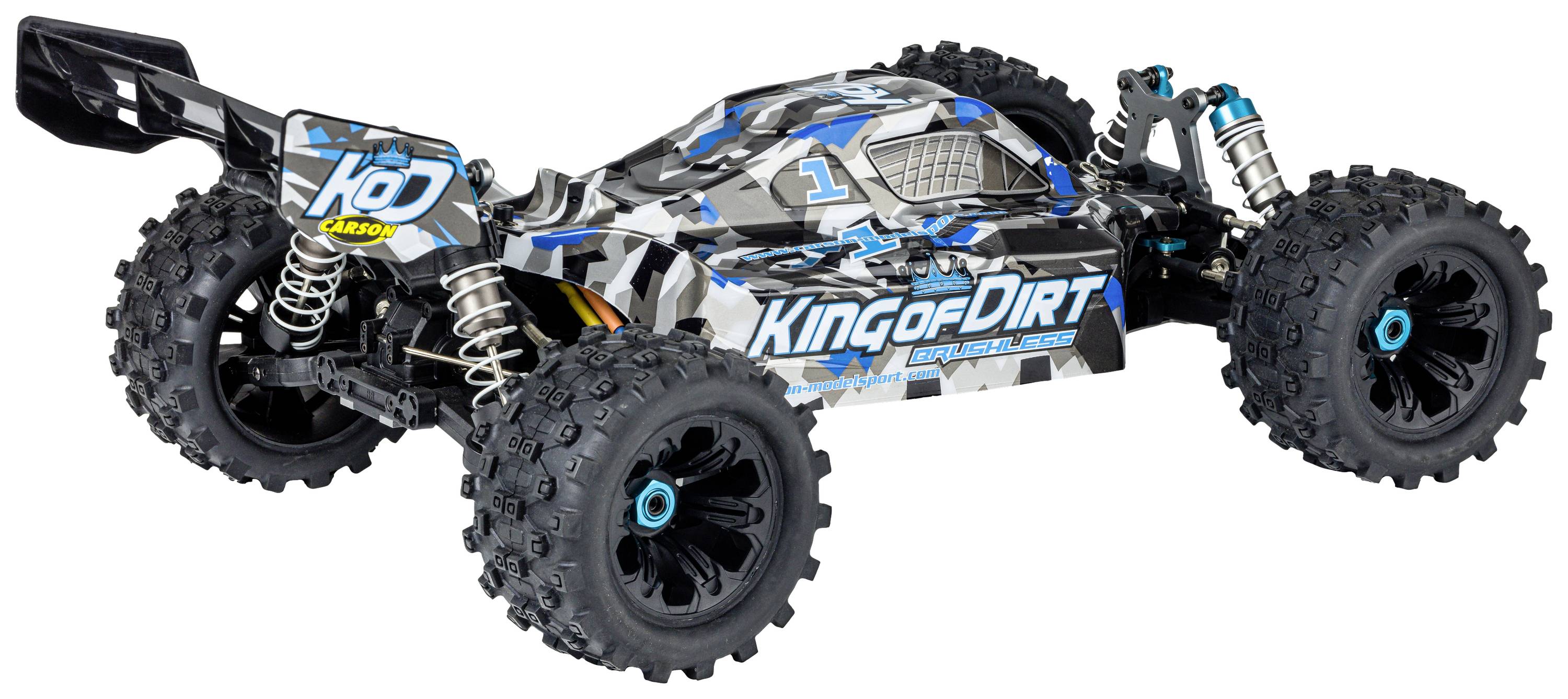 Carson RC Sport King of Dirt Buggy 4S Brushless 1:8 RC model car Electric Buggy 4WD RtR 2,4 GHz-6