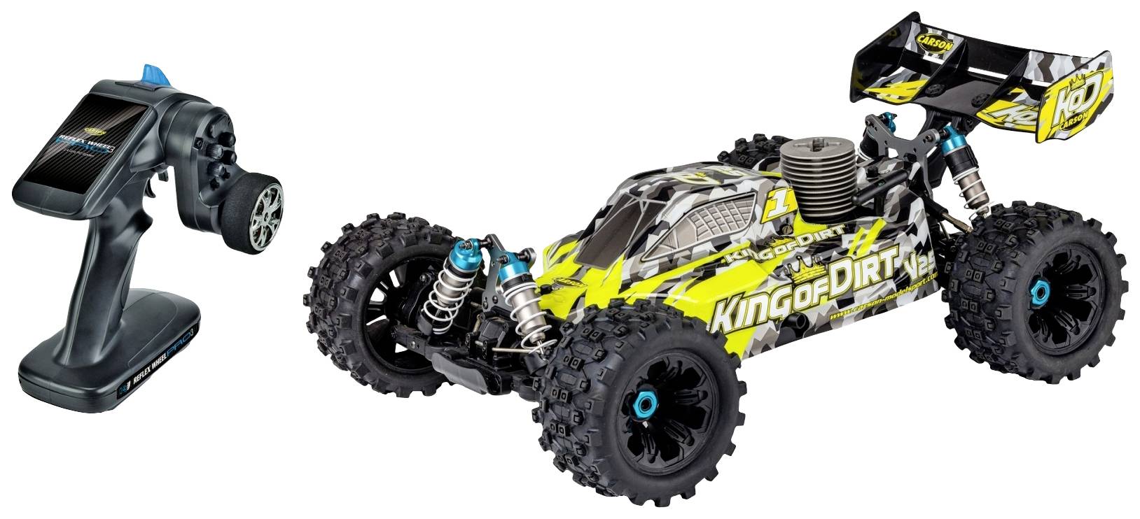 Image of Carson RC Sport King of Dirt Buggy V25 GP 1:8 RC model car Nitro Buggy RtR 2,4 GHz