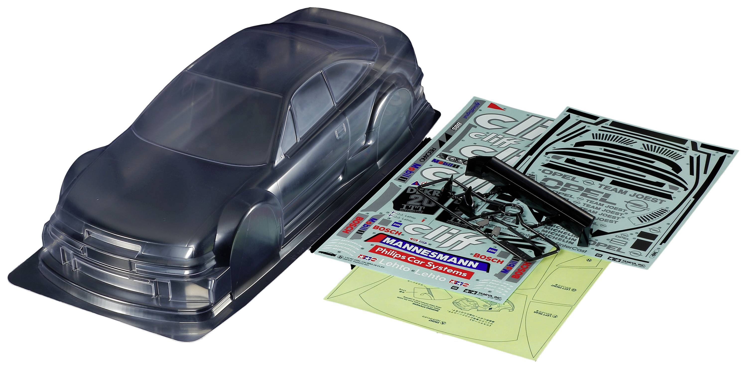 Image of Tamiya 51689 1:10 Car body Opel Calibra V6 Cliff RS257 Unpainted, uncut