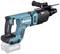 Cordless Hammer Drill with Battery 'Makita 40V Max'. Ergonomic handle, black and teal design. Ideal for construction and renovation work.