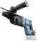 Makita drill with an upper handle and blue casing, suitable for construction work or DIY projects.