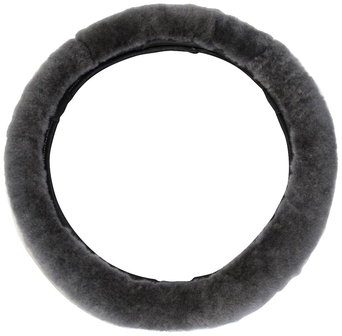 HP Autozubehör Steering wheel cover Natural sheep skin Anthracite 37 - 39 cm-0
