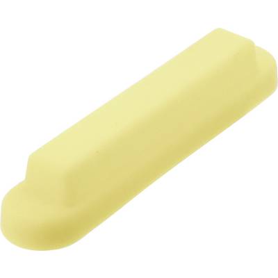 A rectangular, yellow eraser.
