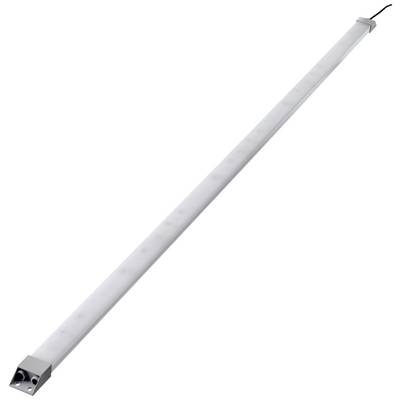 LED light bar, white, long and rectangular, with cable connection at one end. Ideal for kitchen lighting or exhibition spaces.