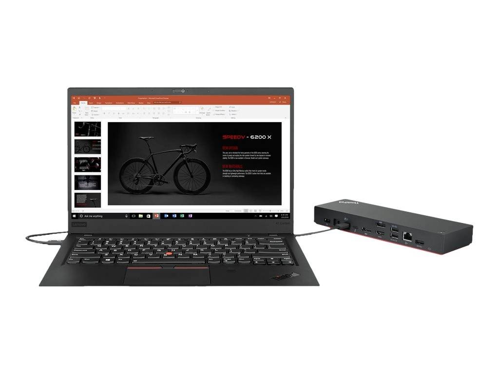 Lenovo 40B10135EU Thunderbolt™ 4 laptop docking station Compatible with: Lenovo  Thinkpad Charging function 