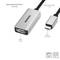 'MARXENT' HDMI Adapter with USB-C Connection, 15 cm Cable, Aluminium Casing, Supports 60 FPS and 4K