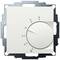White rotary thermostat on metal frame, scale 1-6 with snowflake symbol for cold setting.