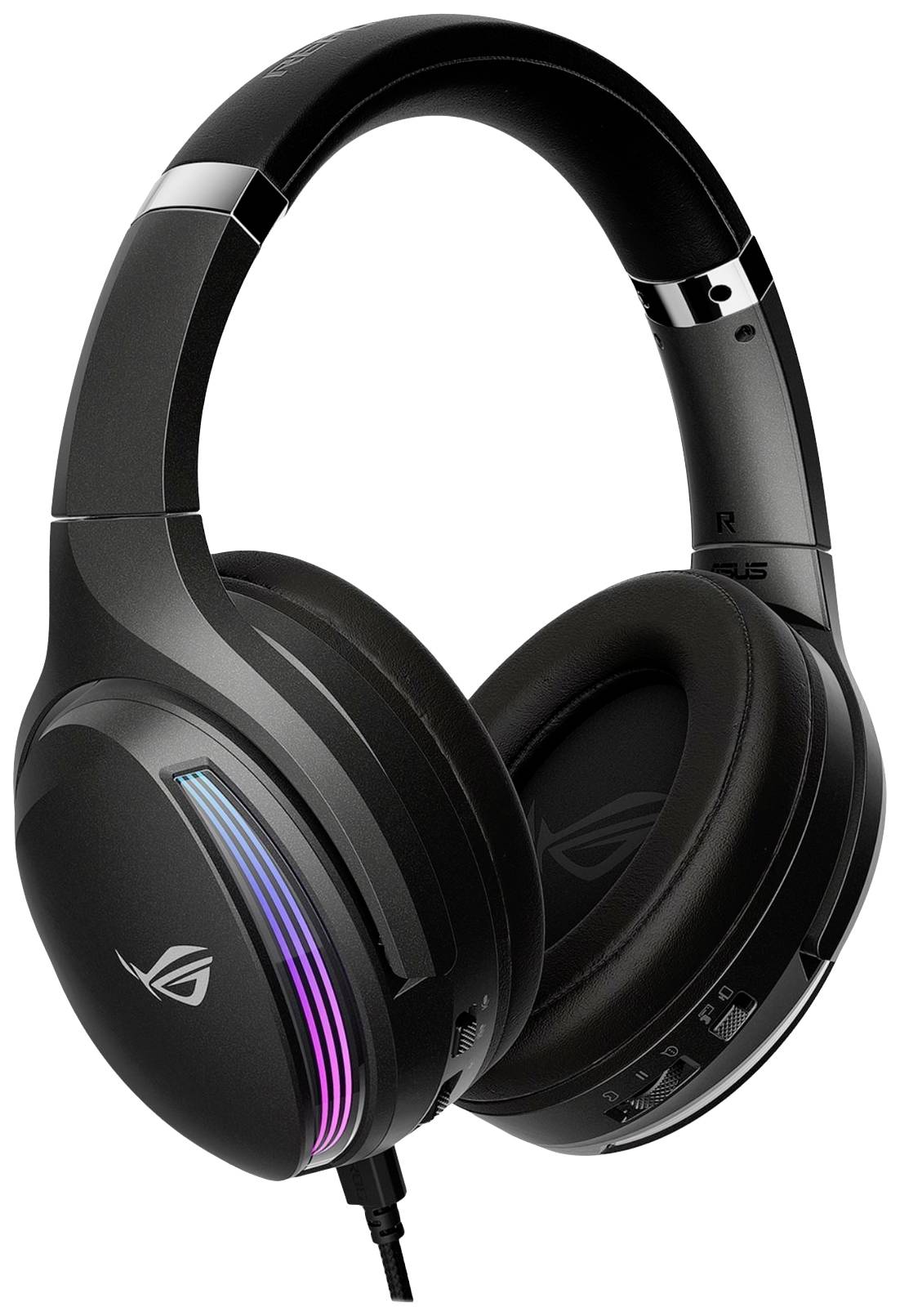 Asus ROG Fusion II 500 Over-ear headset Corded (1075100) 7.1 Surround Black Microphone noise cancelling, Noise cancellin-1