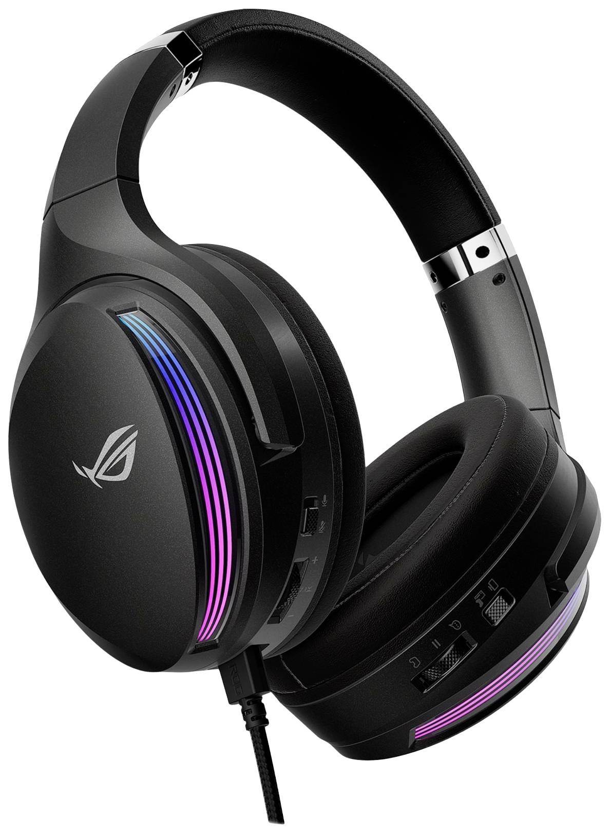Asus ROG Fusion II 500 Over-ear headset Corded (1075100) 7.1 Surround Black Microphone noise cancelling, Noise cancellin-2