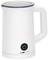 White electric kettle with handle and on/off switch, by Clatronic.