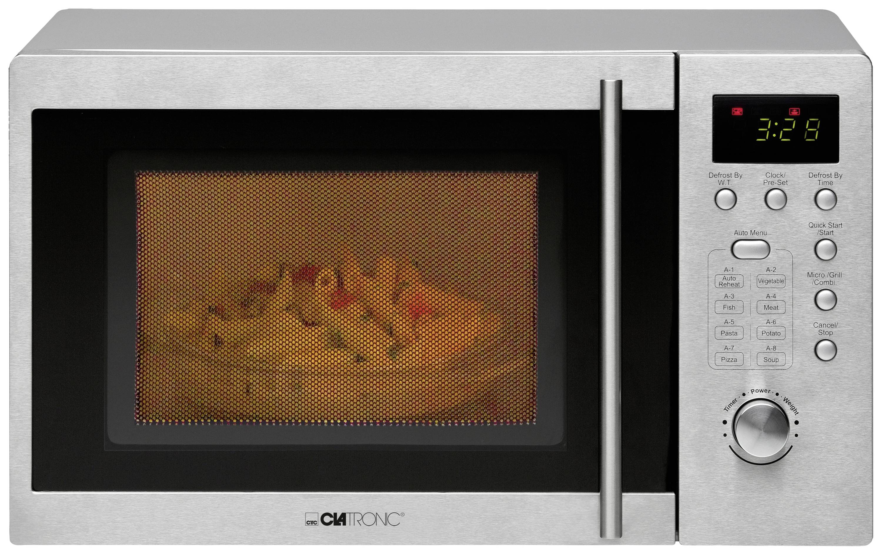Clatronic MWG 778 U Microwave Stainless steel 800 W Usable as a base