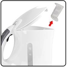 Clatronic LK-POEV 125KA-1 Kettle White Capacity: 1.7 l-8
