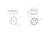 Technical drawing of a circular component with multiple views and dimensions, including diameter and height specifications.