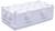 A rectangular, white plastic enclosure with removable round covers on the sides, used for electrical installations.