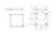 Technical drawing of a rectangular enclosure with detailed dimensional specifications in millimetres, showing external and internal views.