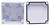 A white, empty plastic box, consisting of a lid and base, with four screw holes in the corners and a seal around the edge of the lid.