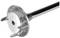 A silver hand mixer with four blades, suitable for stirring and mixing ingredients in the kitchen.
