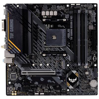 Asus TUF GAMING B550M-E WIFI Motherboard PC base AMD AM4 Form factor (details) ATX Motherboard chipset AMD® B550