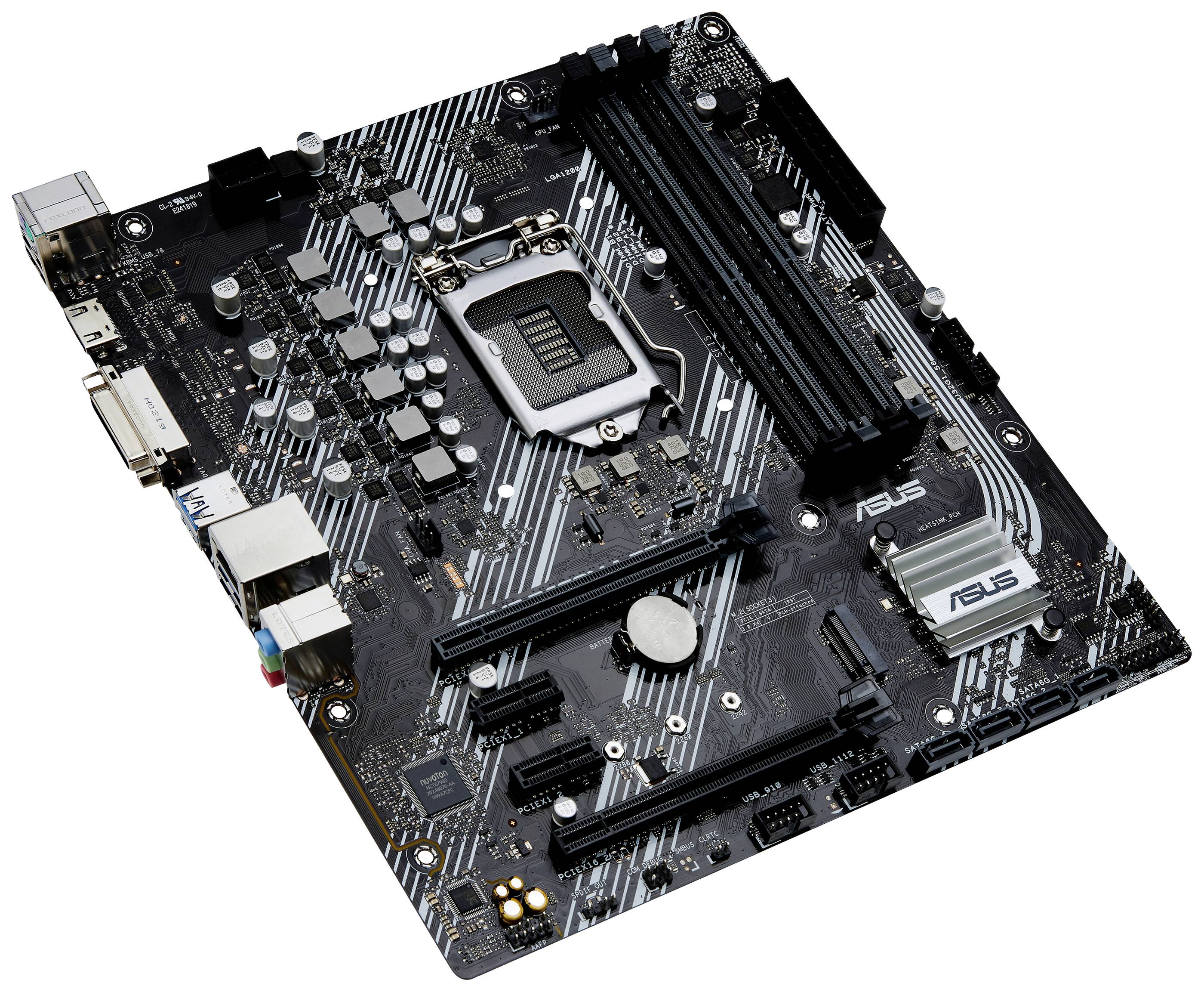 Asus PRIME B460M-A R2.0 Motherboard PC base Intel® 1200 Form factor (details) ATX Motherboard chipset Intel® H470-4