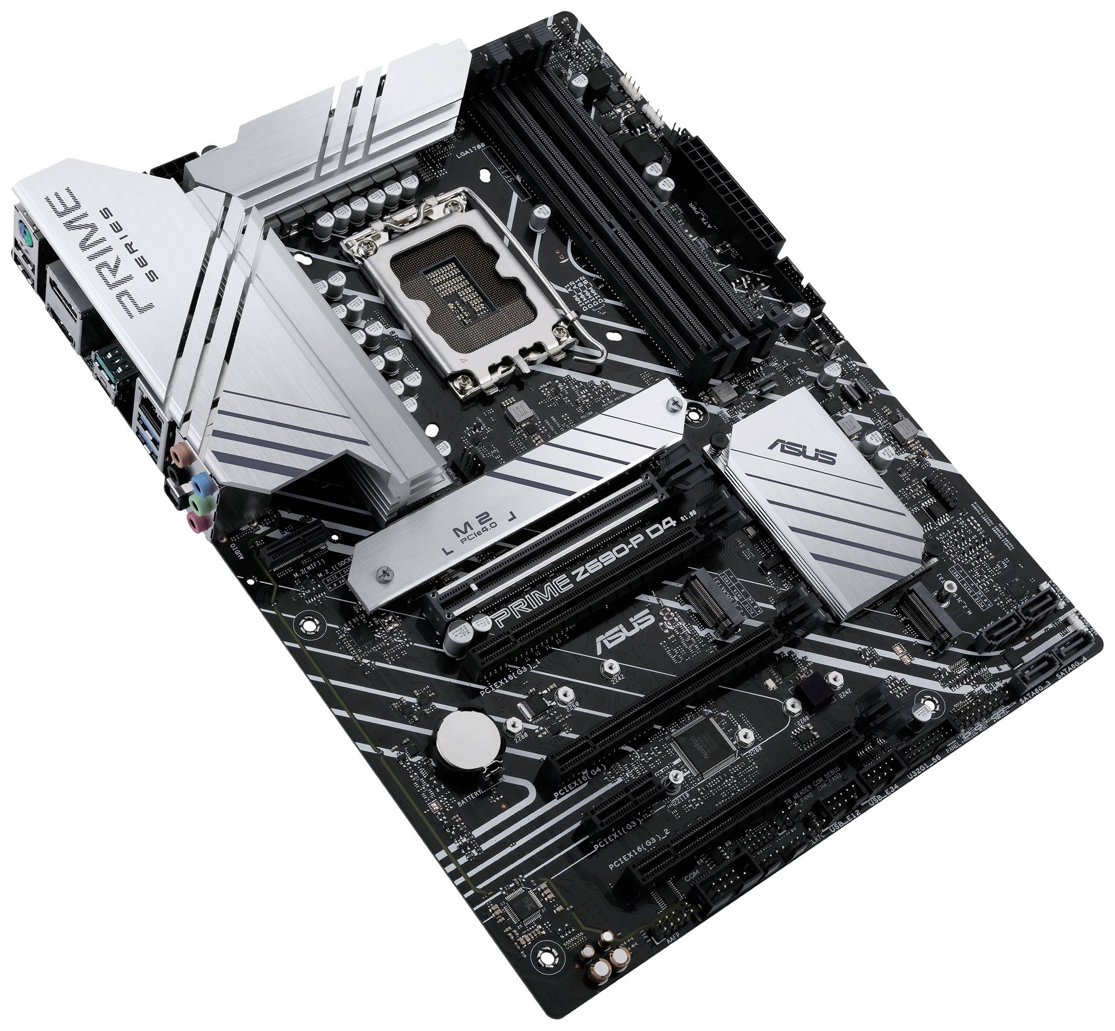 Asus PRIME Z690-P D4 Motherboard PC base Intel® 1700 Form factor (details) ATX Motherboard chipset Intel® Z690-3