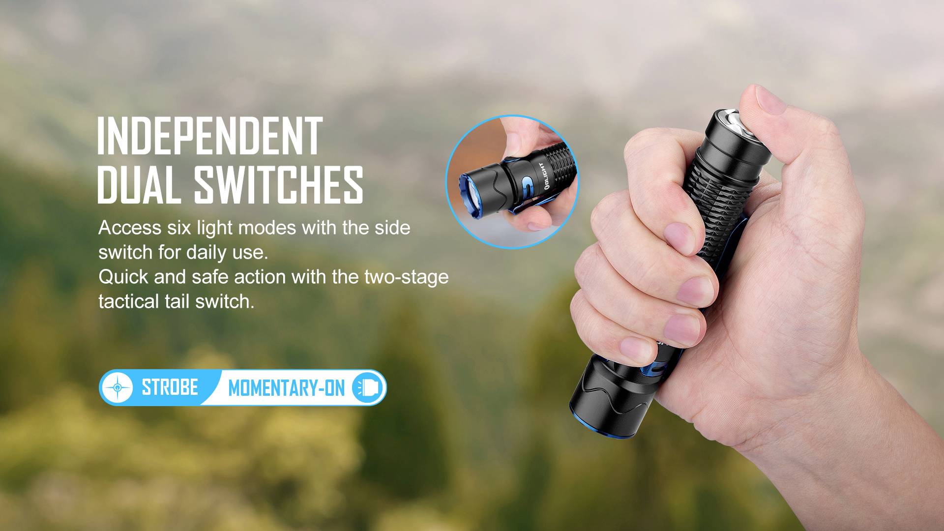 OLight Warrior Mini 2 LED (monochrome) Torch rechargeable 1750 lm 164 h 122 g-3
