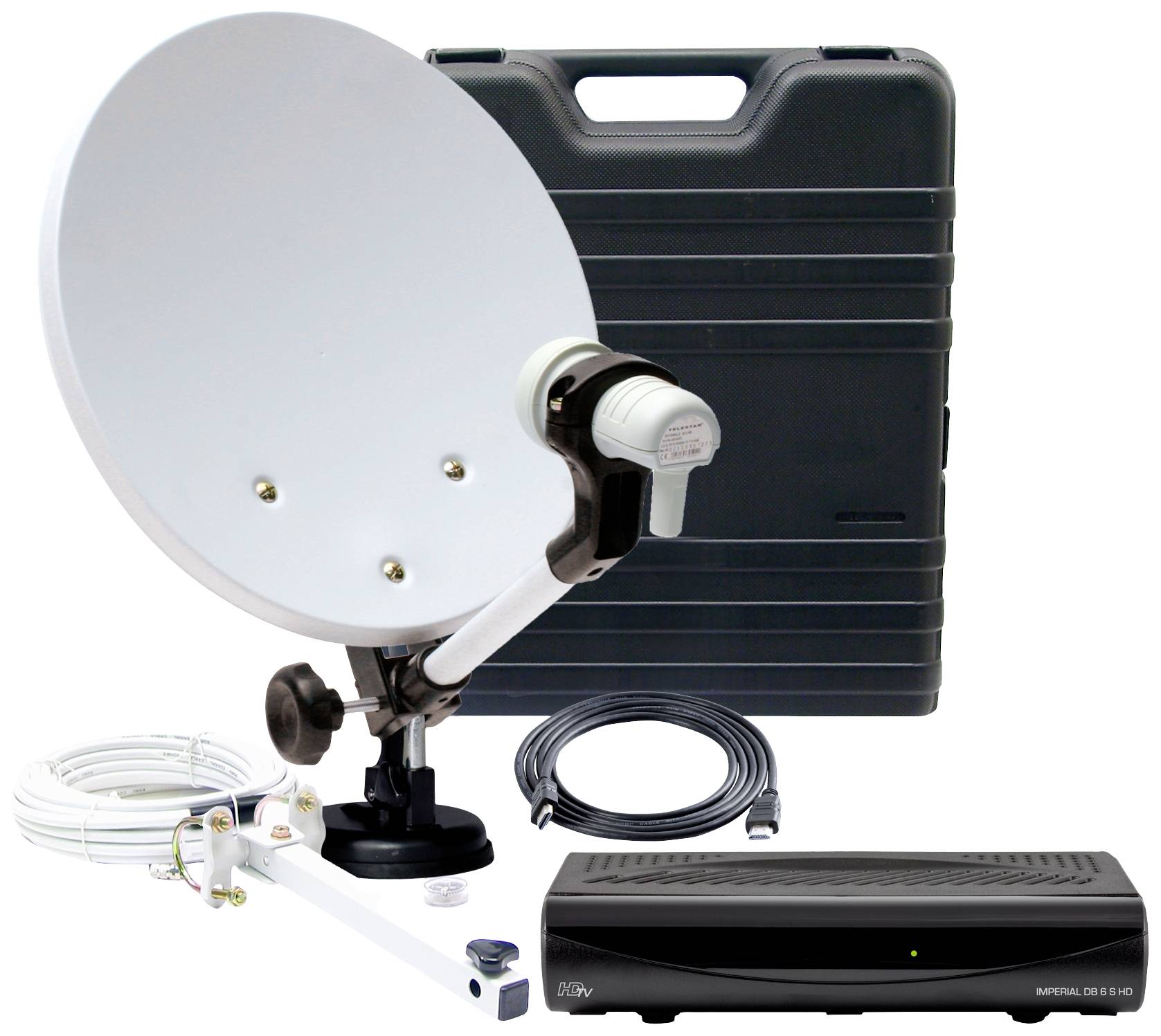 Telestar CampingAnlage mit DB 6 S HD Camping SAT + receiver No. of