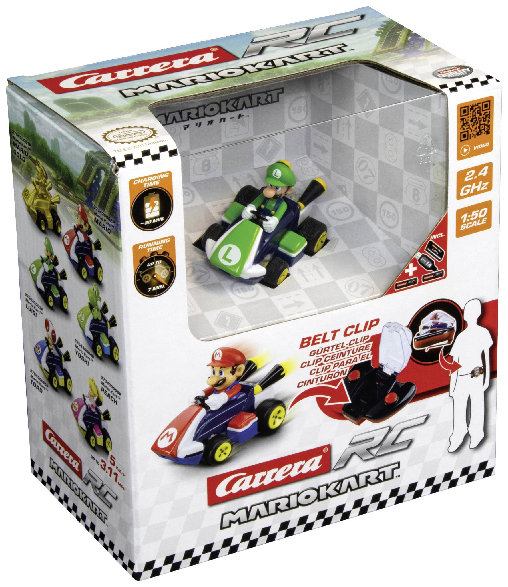 Carrera Rc 370430003p Luigi Rc Model Car For Beginners Electric Race 