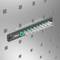 On a perforated metal board, a Wera tool wall mounting is displayed with several socket wrenches lined up, suitable for tool organisation.