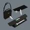 Wera tool belt with two open compartments for tools. Includes an openly positioned spanner with measurement markings.