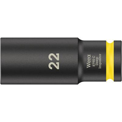 Black socket with yellow ring, engraving '22 Wera 8790 C Deep Impaktor'.