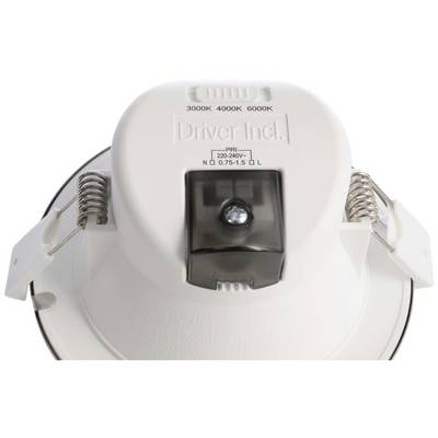 A white LED spotlight driver with colour temperature selection (3000K, 4000K, 6000K). Suitable for 220-240V, Model Number N0.75-1.5 0L.