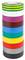 A stack of differently coloured insulating tape: green-yellow, black, purple, brown, blue, green, yellow, white, grey, red, black-grey.