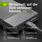 The graphic shows a charger with text: 'Safety you can rely on'. Offers protective functions such as short-circuit and overcurrent protection.