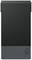 A black power bank with '10K' written on the lower edge, potentially indicating a 10,000 mAh capacity.