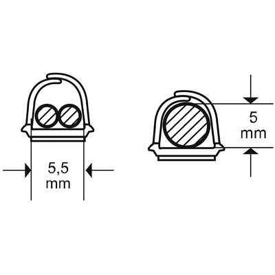 Buy cablefix 2200-42 Cable duct (L x W x H) 1 m x 5.5 mm x 5 mm 4 pc(s) Brown | Conrad Electronic