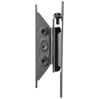 Metal mounting bracket with two plates connected by screws and bolts, side view showing fixing elements.