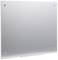 A blank metal magnetic notice board with four visible screws in the corners, suitable for attaching notes or photographs.