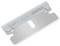 A silver-edged razor blade with the brand 'martor' and the number '60044' on the top surface.