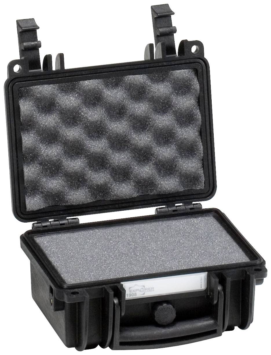 Explorer Cases Outdoor case 2 l (L x W x H) 216 x 180 x 102 mm Black 1908.B-1