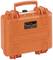 Orange, robust explorer case with carry handle, ideal for safely transporting delicate equipment.